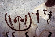 Fr&aring;n en av stenarna i Kiviksgraven &copy; Eric Hammerin